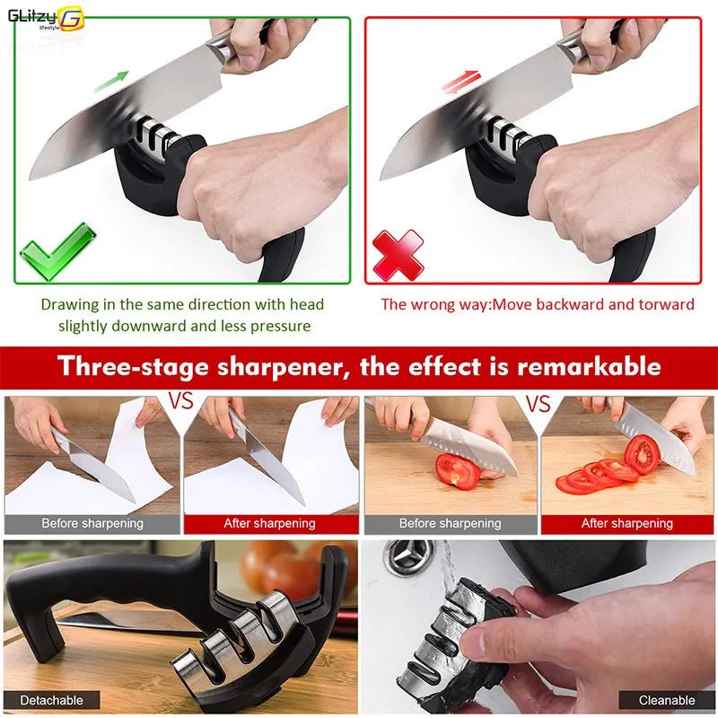 3-Stage Professional Knife Sharpener - Cook Supplies Online