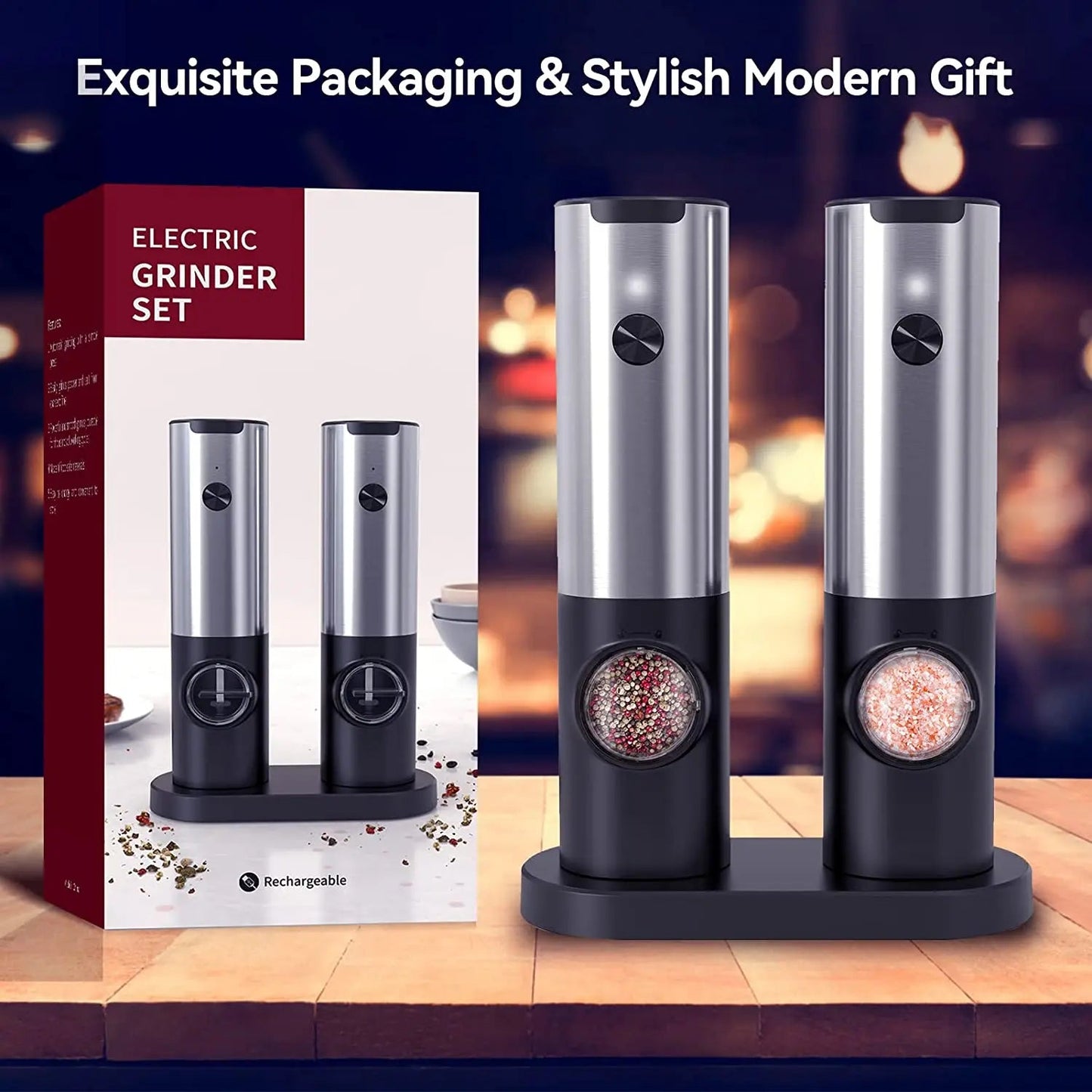 Electric Salt and Pepper Grinder - Cook Supplies Online