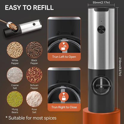 Electric Salt and Pepper Grinder - Cook Supplies Online