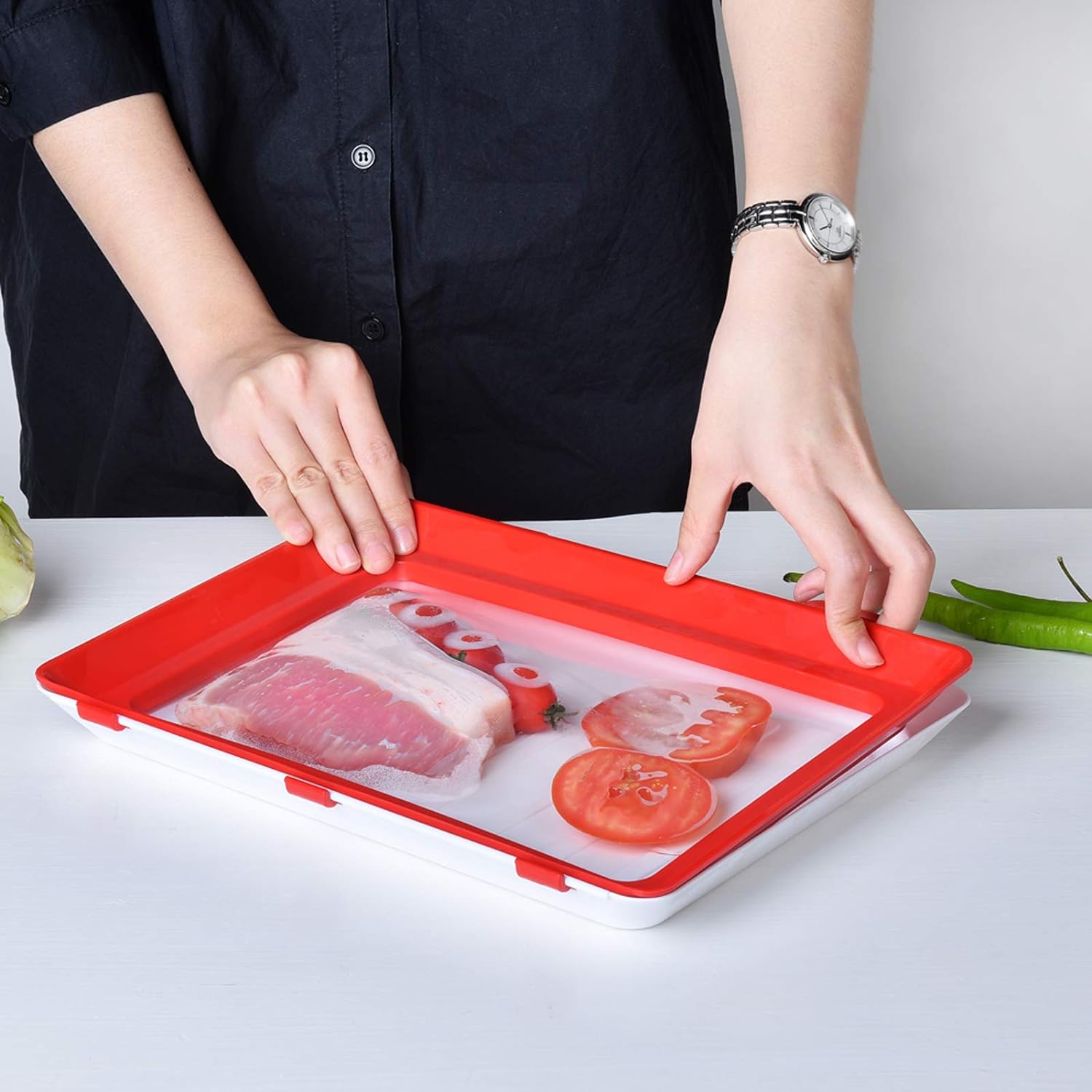 Food Preservation Tray Vacuum Seal, Healthy Fresh Tray Food